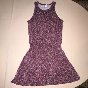 Natural Life Boho Purple Floral Tank Sundress Women's S Summer Dress